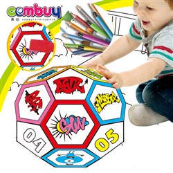 CB953435 CB953436 - DIY cardboard football doodle painting game children drawing toys